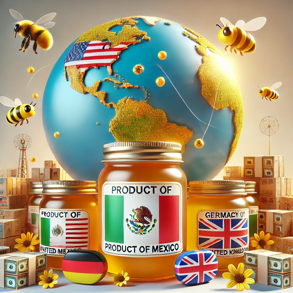 Exportaciones de miel mexicana de alta calidad